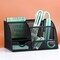 Mesh Office Desktop Organizer with Drawer, Metal Stationary Black Desk Caddy, 6 Compartments, 8.7 x 5.5 x 5 inch, 1 Pack